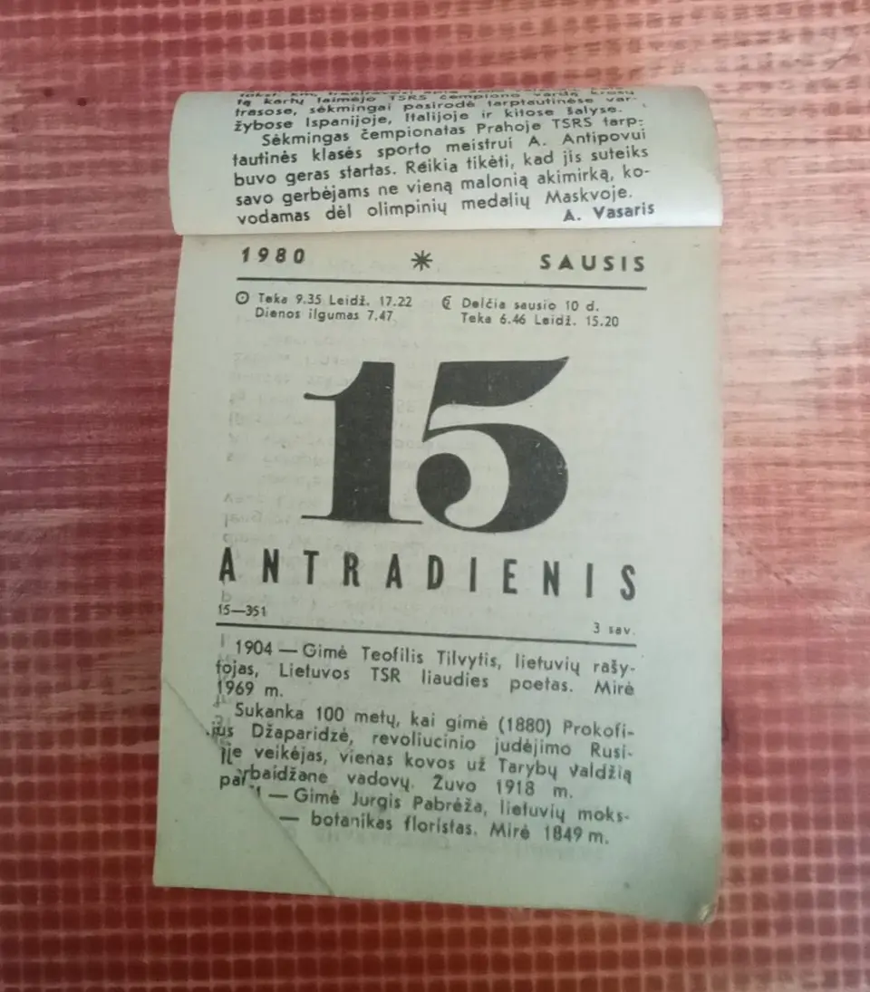 Kalendoriaus lapeliai — nuotrauka 3