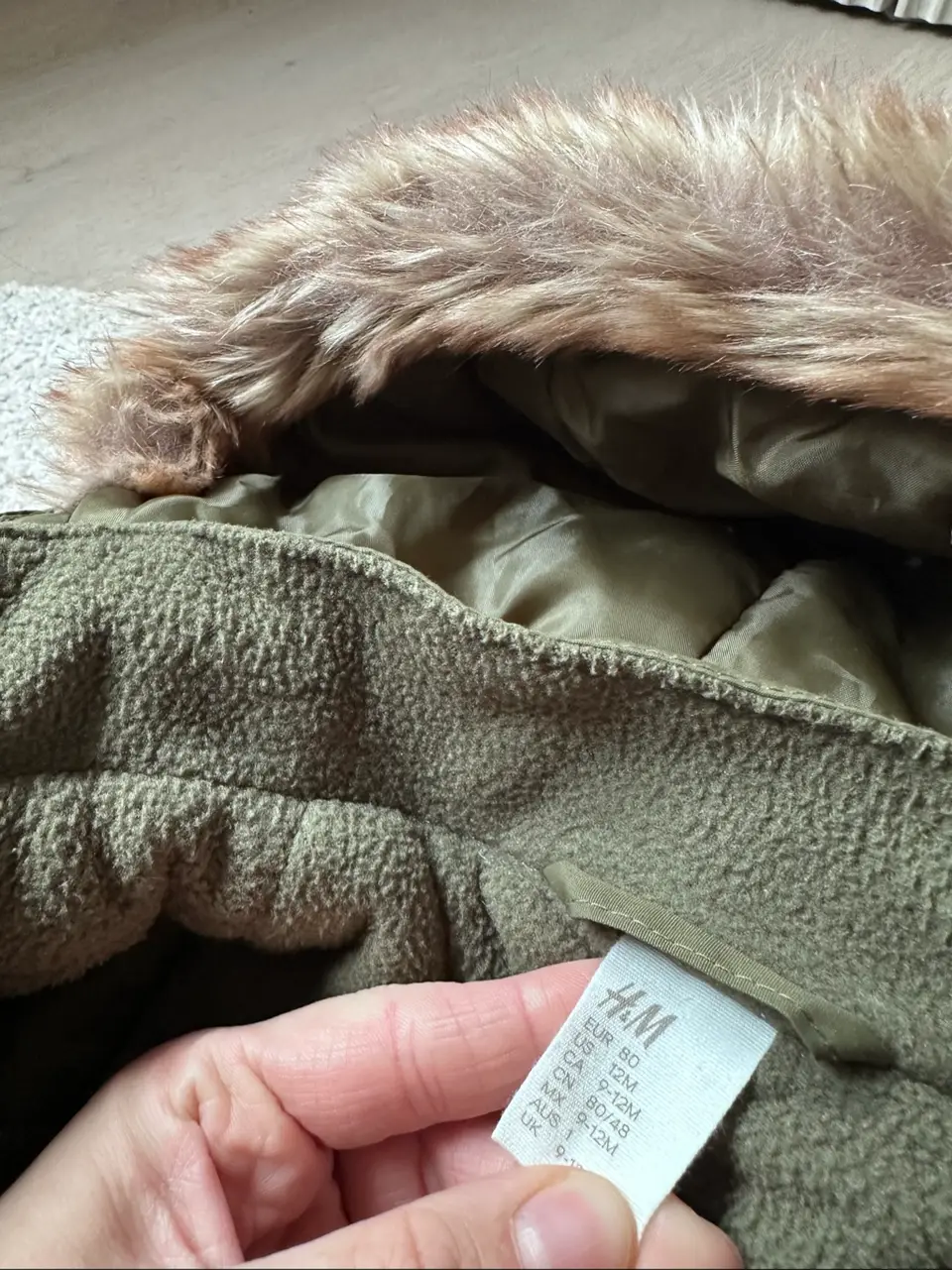 Naujas H&M zieminis kombinezonas 80 dydis — nuotrauka 9