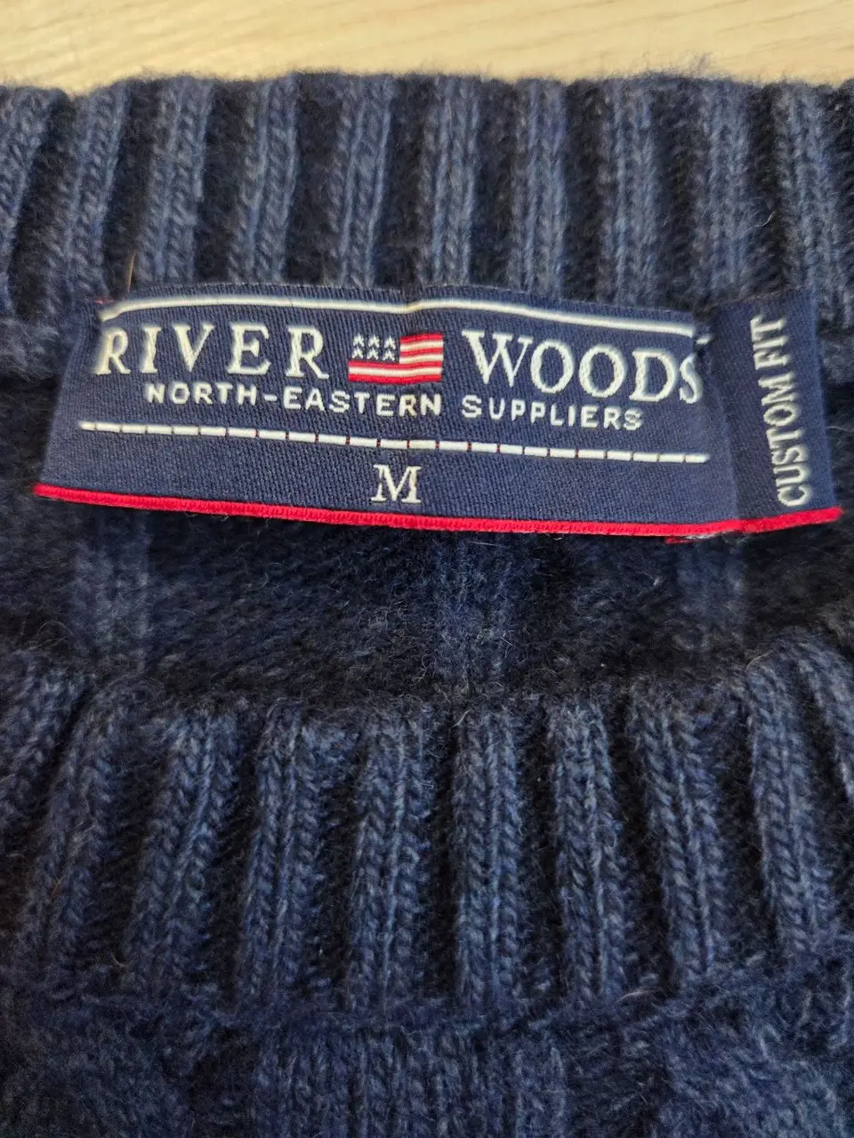 River Woods mėlynas megztinis, M dydis — nuotrauka 2