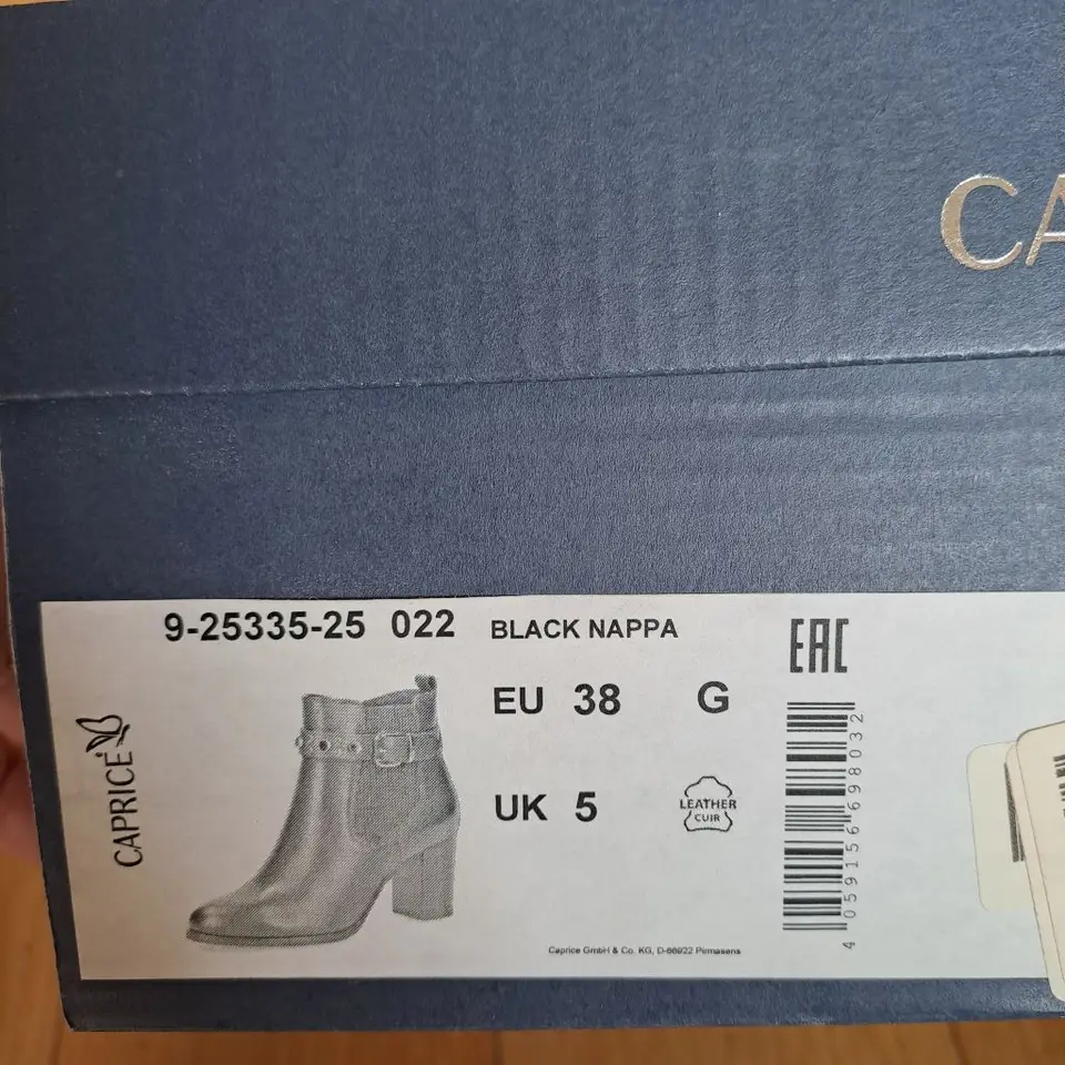 Natūralios odos Caprice aulinukai (38 dydis / 25 cm pėdai) — nuotrauka 3