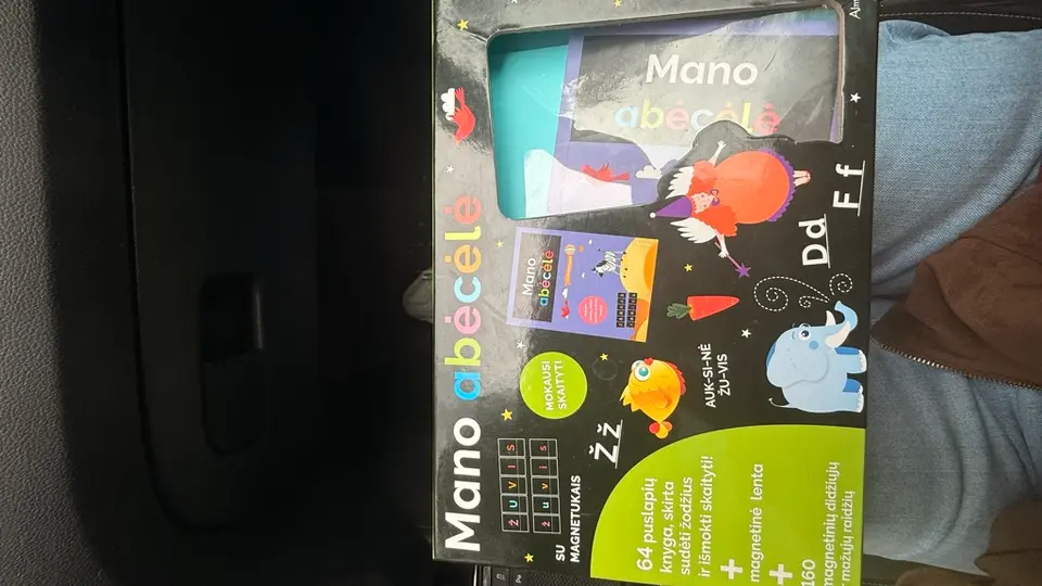Žaidimas mano abėcėlė su magnetukais — nuotrauka 2