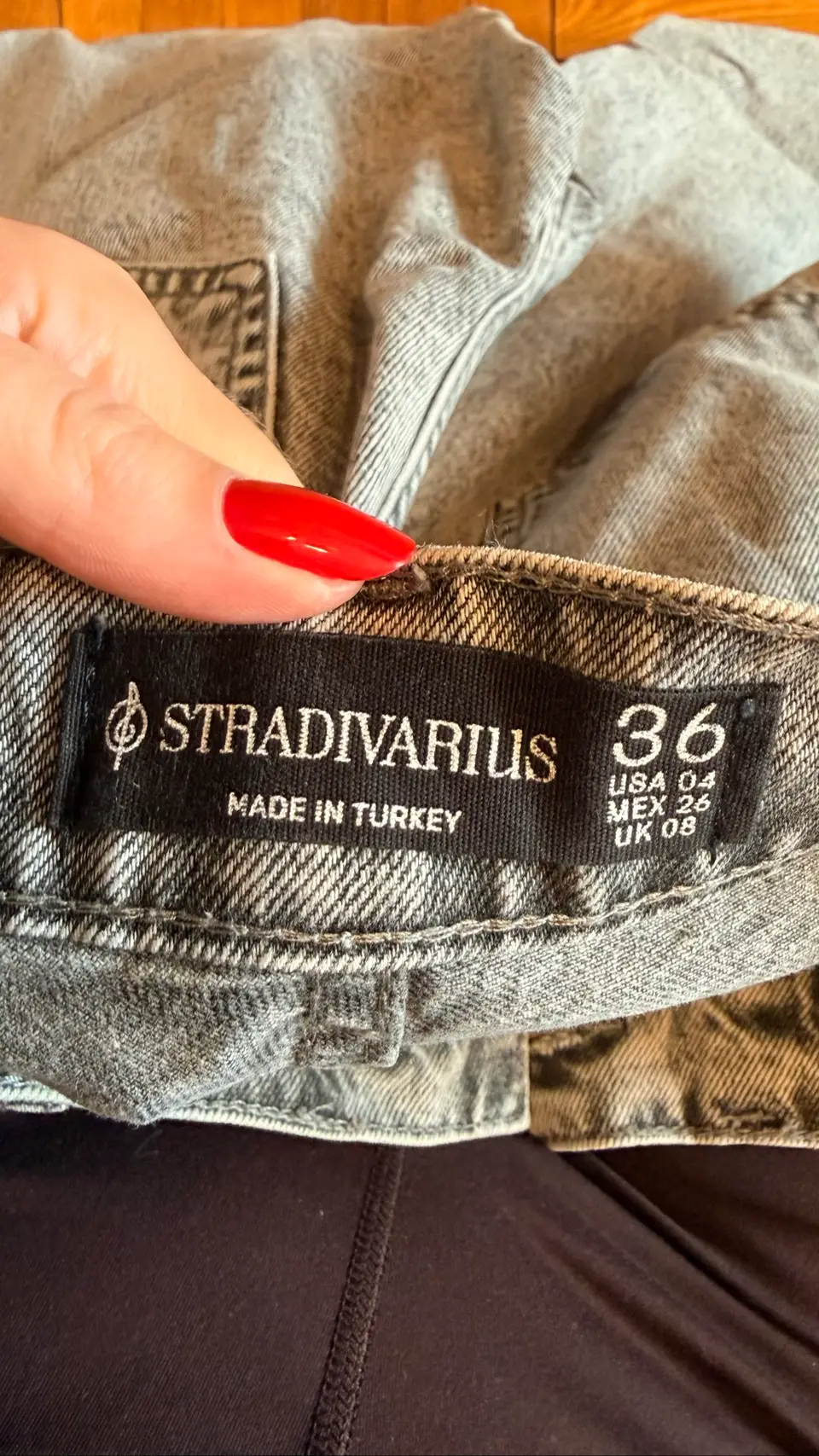 Stradivarius pilki džinsai, dydis 36 — nuotrauka 2