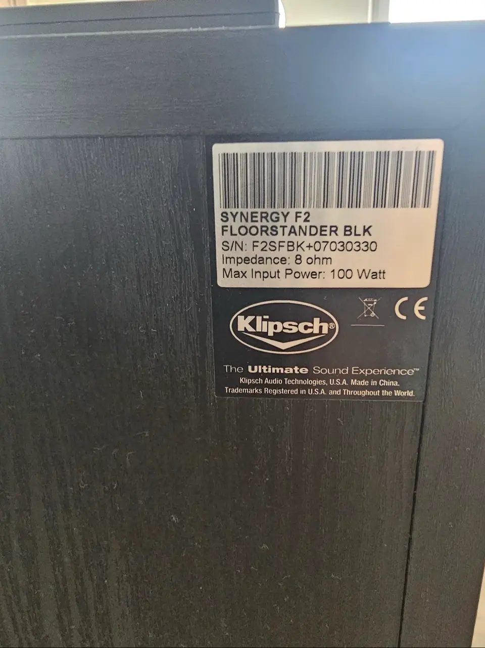 Klipsch Synergy 5.0 koloneliu kompl + Yamaha — nuotrauka 3