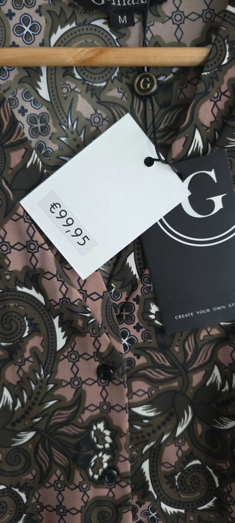 Nauja G-maxx Elegantiška Marginta Laisva Palaidinė su Etikete / M Dydis (Boho / Office) — nuotrauka 4