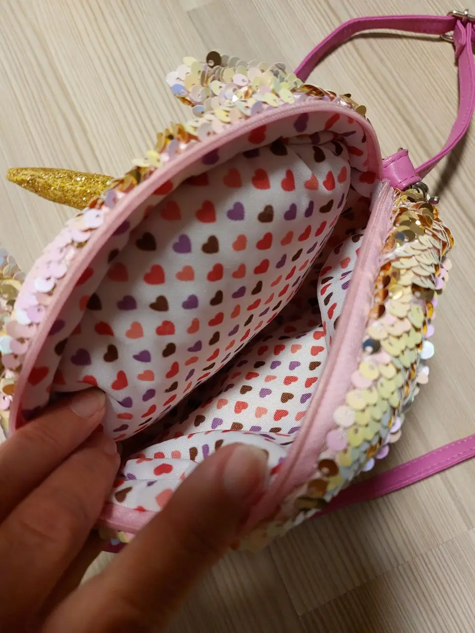 Ty Beanie Boos vienaragio rankinė su žvyneliais — nuotrauka 3