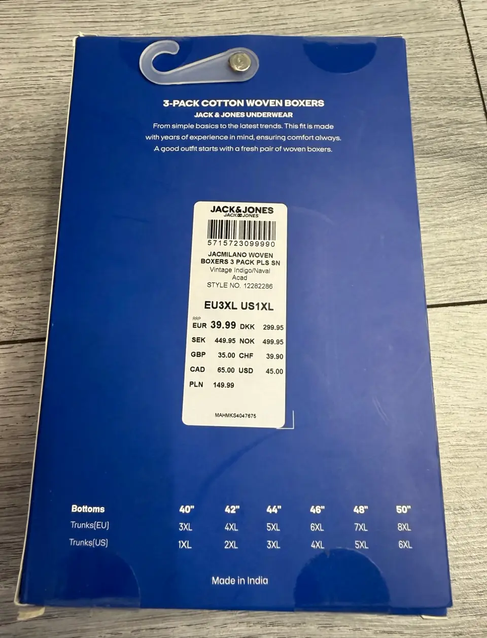 Jack & Jones vyriški boksereliai 3XL — nuotrauka 2