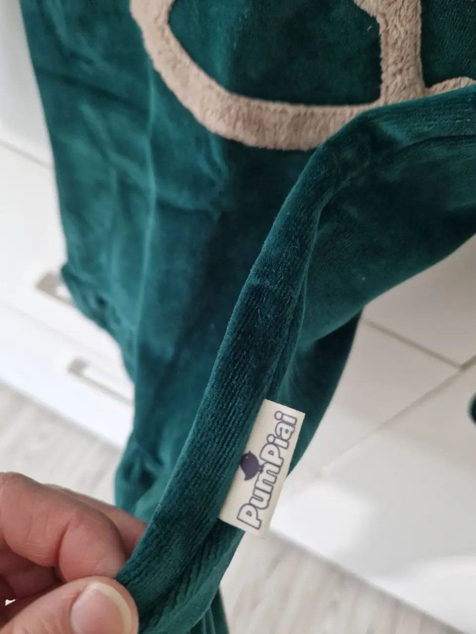 Šiltas velvetinis komplektukas, 110-116 cm. — nuotrauka 6