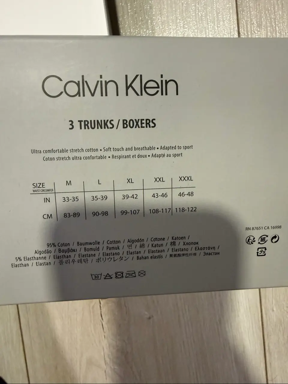 Calvin Klein vyriški bokseriai, 3 vnt. komplektas — nuotrauka 2