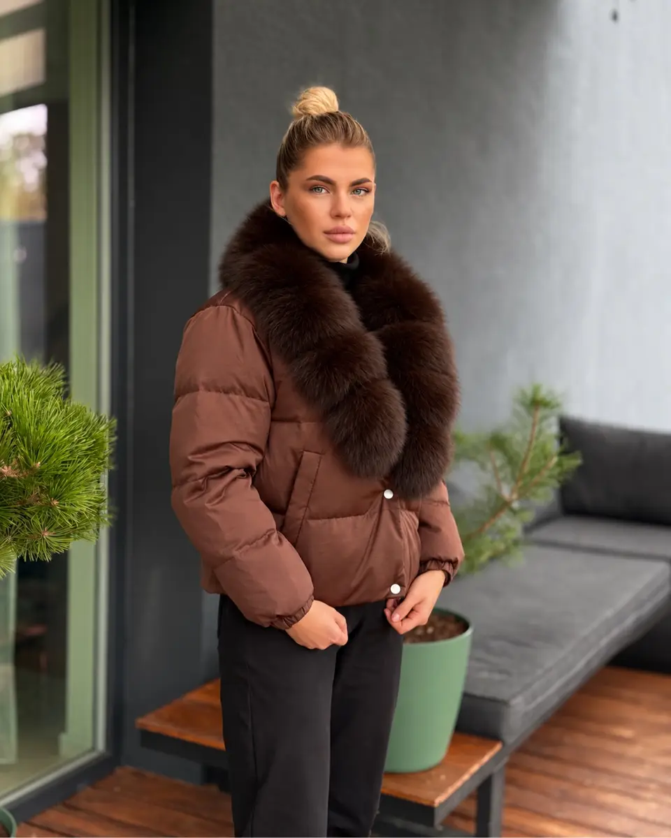 Pūkinė neperšlampama striukė — nuotrauka 2