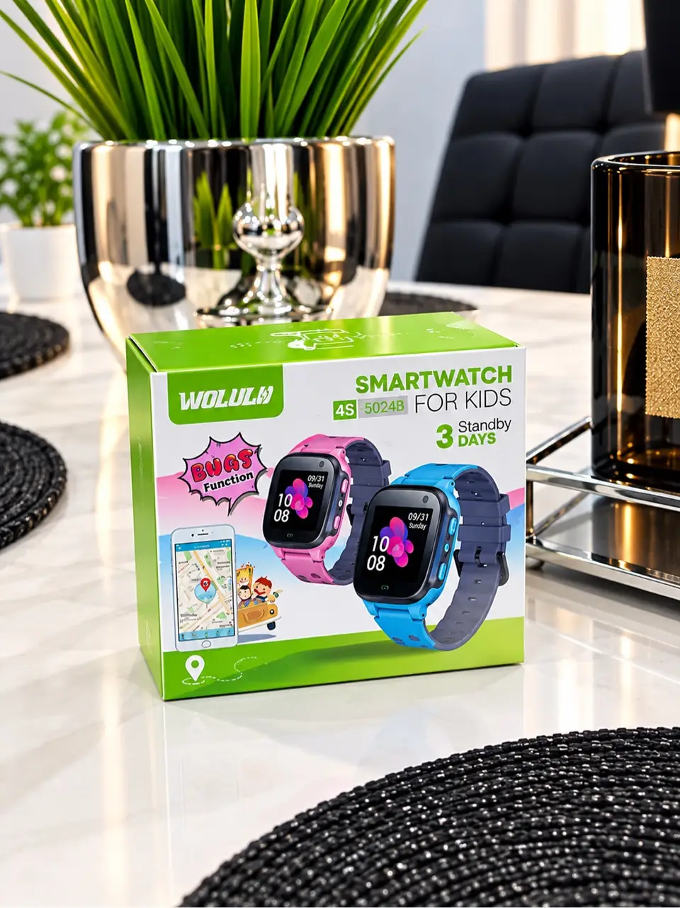 Vaikiškas išmanusis laikrodis „Smartwatch AS-50248“ su pokalbių funkcija. Rožinės spalvos