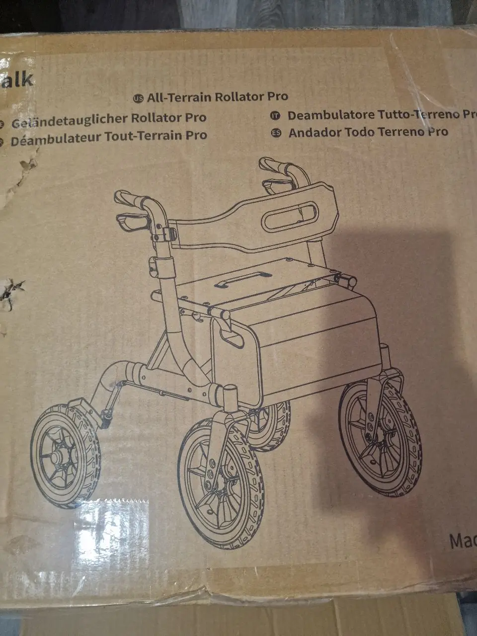 Nauja visureigė vaikštynė-rolatorius „All-Terrain Pro“