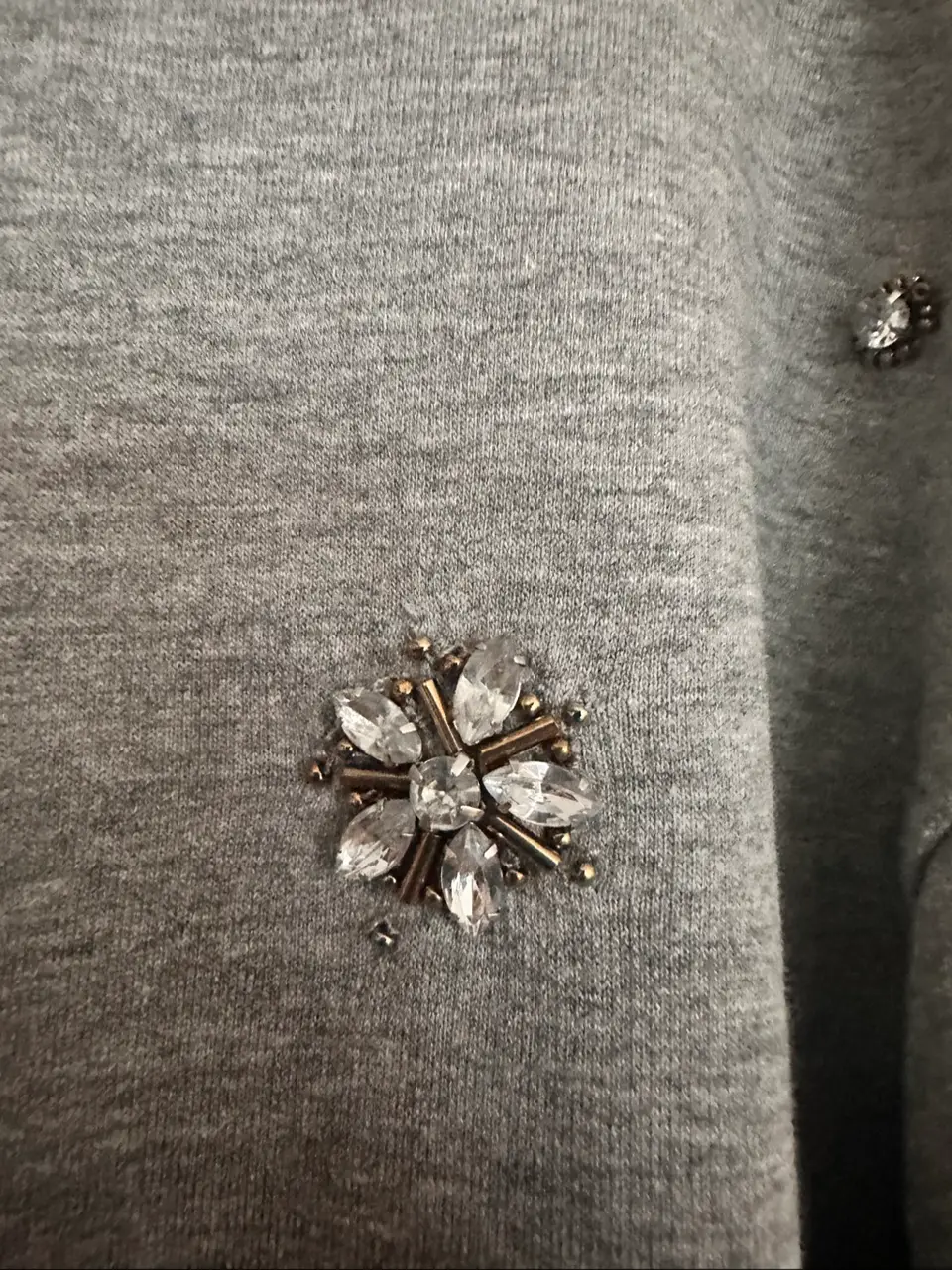 H&M pilka palaidinė su kristalų aplikacijomis — nuotrauka 4